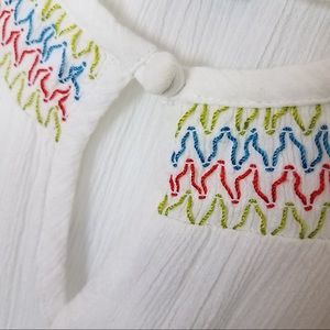 Lane Bryant crinkle smocked neck top Size 14